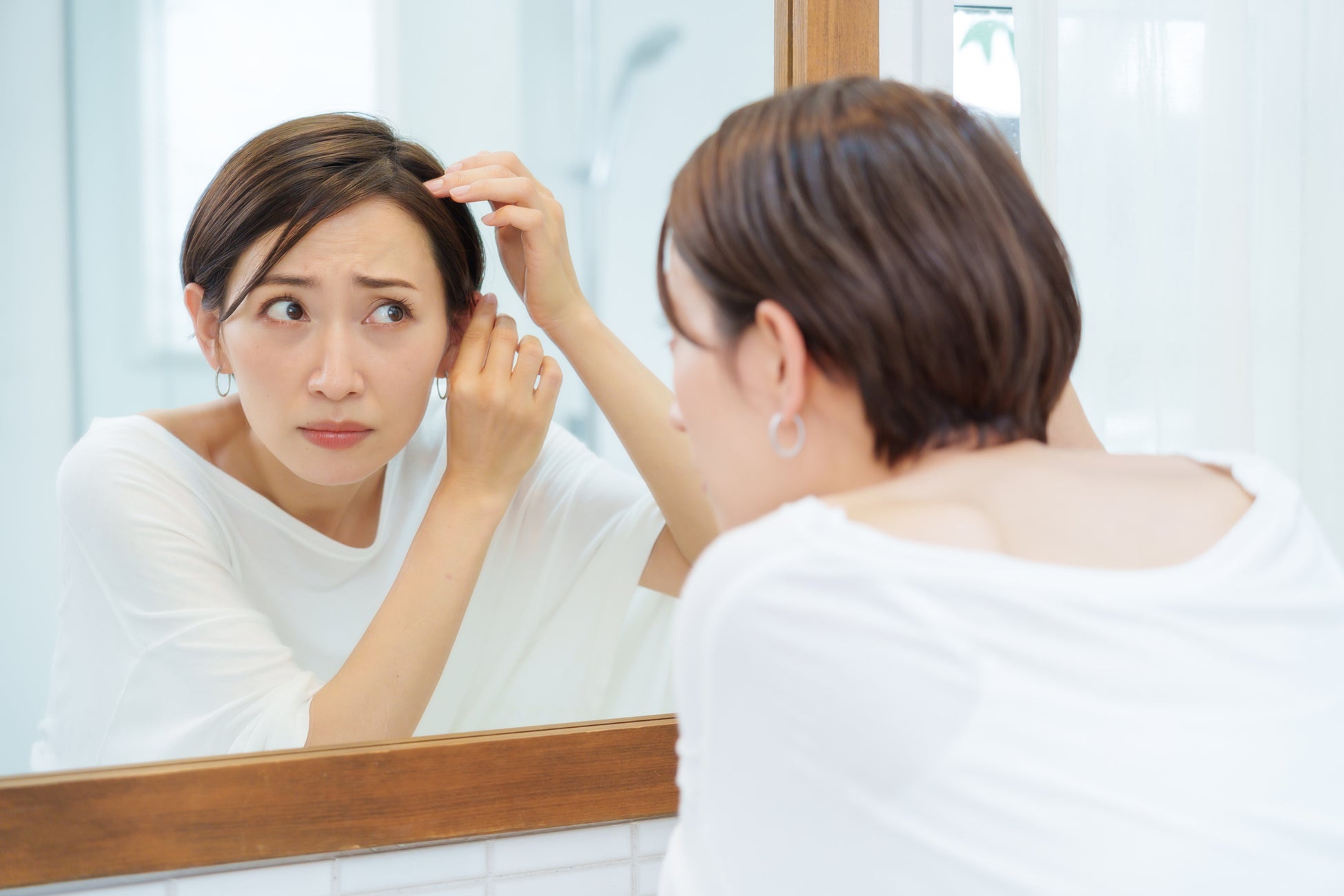 白髪ぼかしカラーなら倉吉にある美容院hairsalon「HAKU」