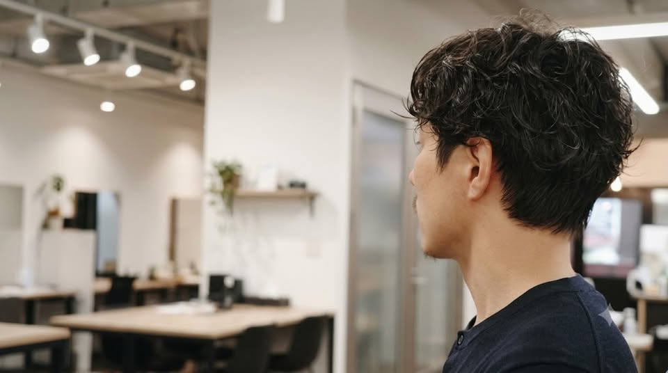メンズパーマで雰囲気チェンジ｜鳥取県倉吉にある美容院hairsalon「HAKU」